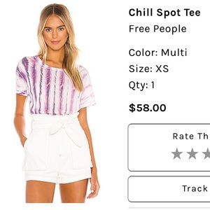 Free People - Tie Dye Tee - Size XS